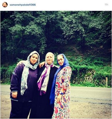 رونمایی از مادر و خواهر جوان سمانه پاکدل و تصویر زیبای ۳ نفری در طبیعت باصفای ماسوله گیلان+عکس
