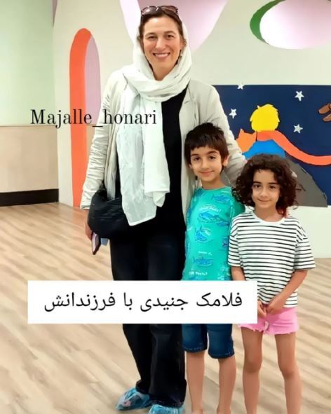 فلامک جنیدی و دوقلوهایش با لباس‌های نه چندان جذاب +عکس