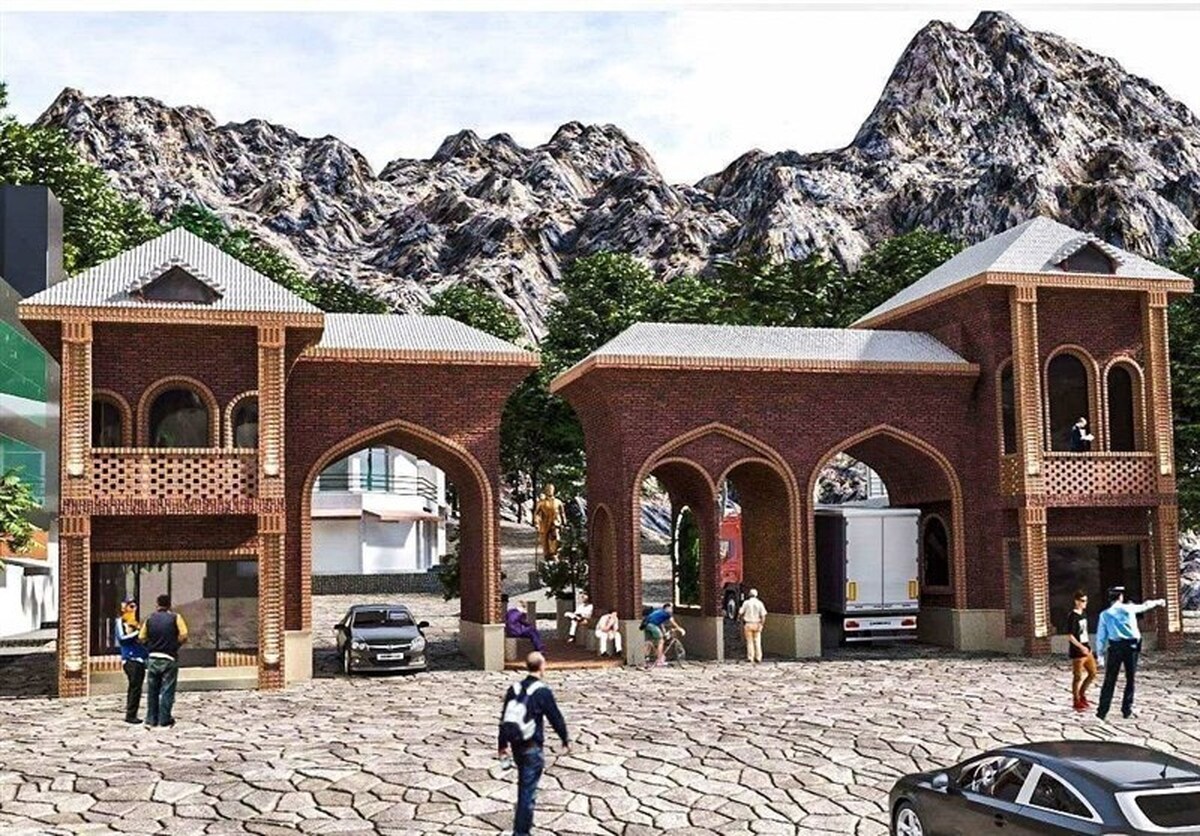 ‍ دروازه فرهنگی محور گردشگری دربند به سازه رسید