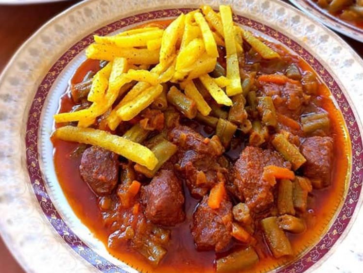 روش پخت خورش لوبیا سبز با گوشت و بدون گوشت