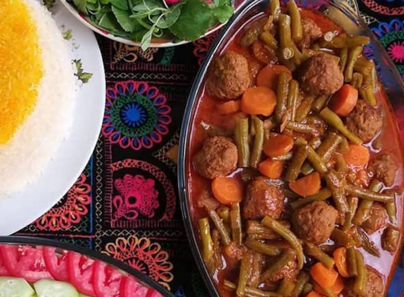 روش پخت خورش لوبیا سبز با گوشت و بدون گوشت