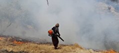 ۵.۲ هکتار از اراضی منطقه شیره‌خان بجنورد-اسفراین در آتش سوخت