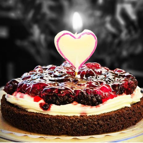 کیک تولد میوه‌ای که آقای دکتر برای آناهیتا همتی درست کرد/ماشاءالله به این هنر!