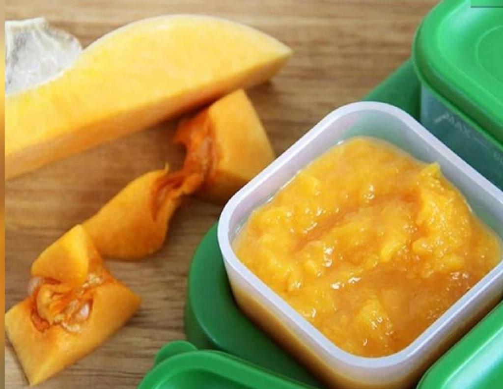 بادرست کردن کدو حلوایی مخصوص نوزادان آن‌ها را به خوردن این غذای مقوی عادت دهید