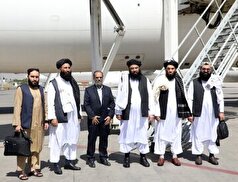 حضور مولوی عبدالکبیر، معاون سیاسی وچند مسئول عالی رتبه طالبان در مراسم تحلیف رئیس جمهور