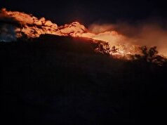 مهار آتش سوزی مراتع روستای اوغولبیگ از توابع شهرستان تکاب