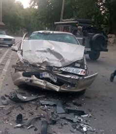 برخورد رخ به رخ دو خودرو در طرقبه شش مصدوم بر جای گذاشت