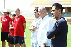 گلایه درویش از فدراسیون فوتبال در مراسم بدرقه پرسپولیسی‌ها