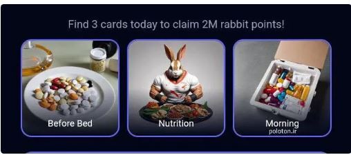 کارت‌های روزانه راکی رابیت Rocky Rabbit امروز ۲۷ شهریور سه شنبه