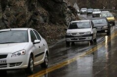 بارش باران در این جاده‌ها باعث ترافیک شدید شد