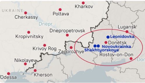 تسلط روسیه بر سه شهرک دیگر در دونتسک اوکراین