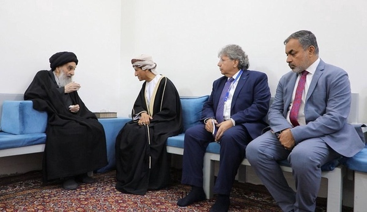دیدار نماینده سازمان ملل با آیت‌الله سیستانی
