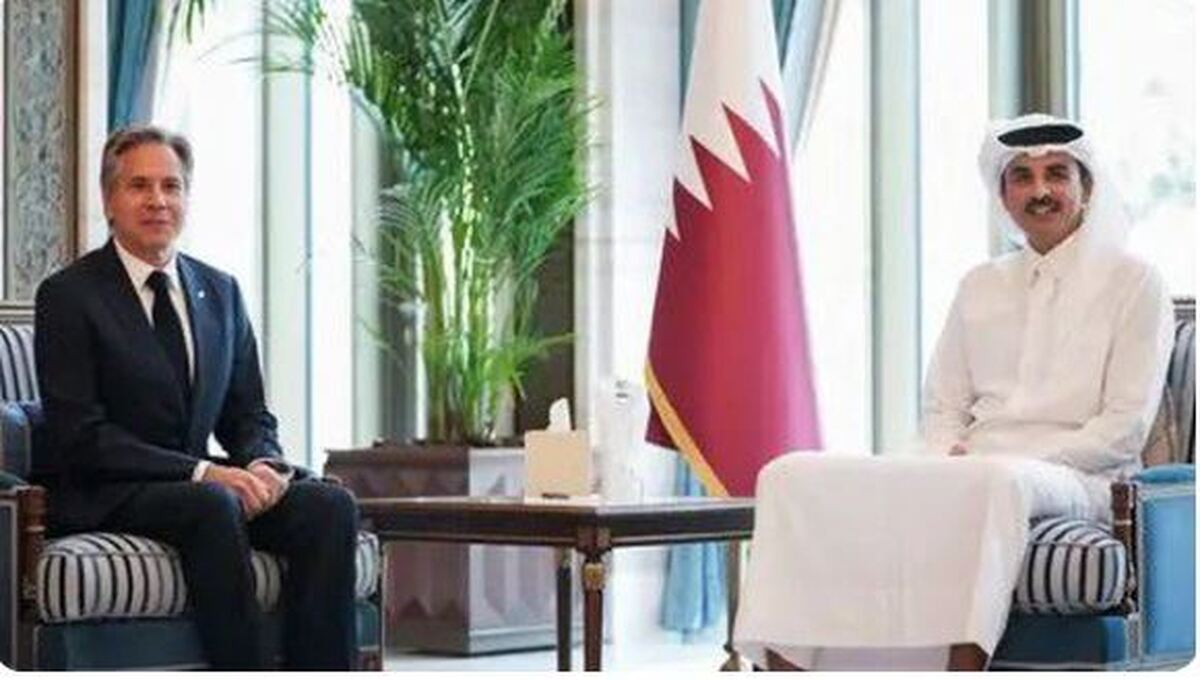 وزیر خارجه آمریکا با امیر قطر دیدار کرد