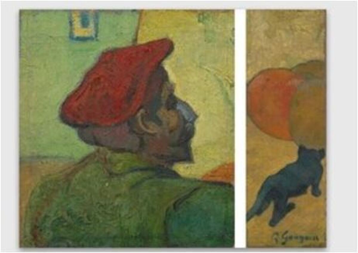 آثار به جا مانده از سوسک قرن نوزدهم روی تابلو معروف