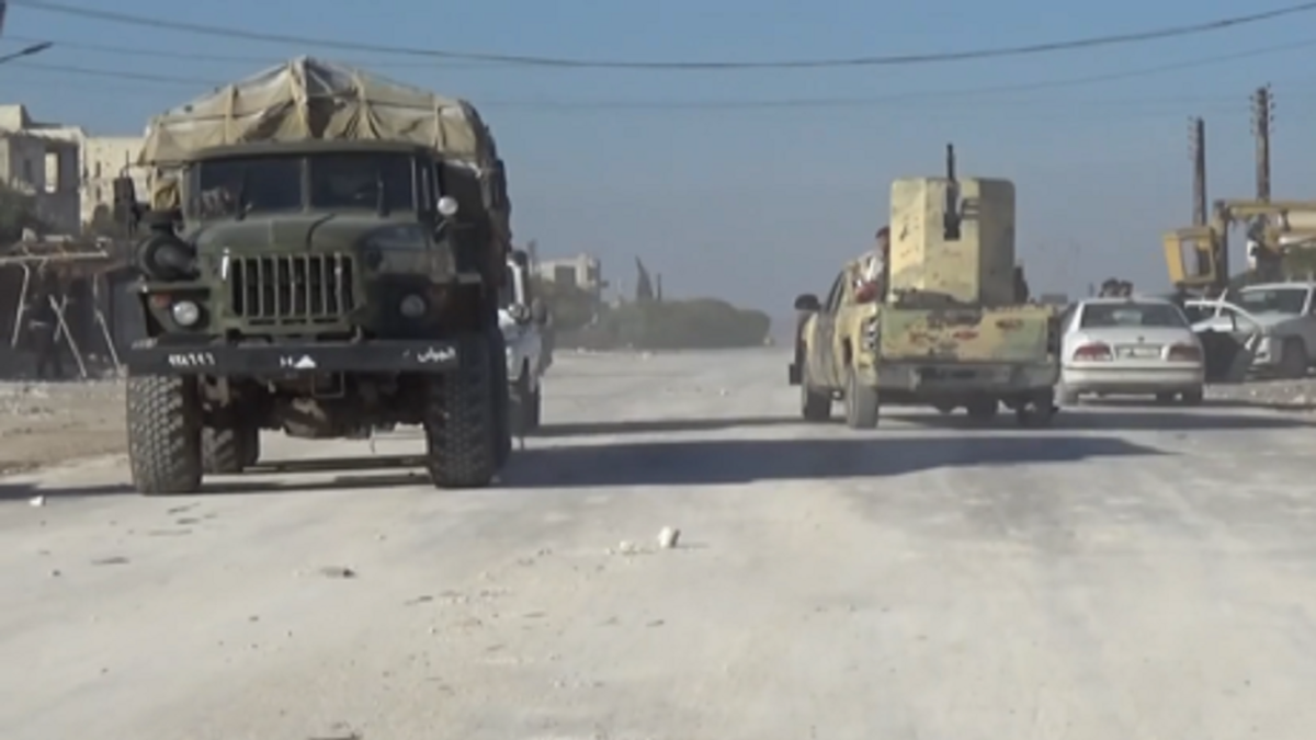 ویدئو| ارتش سوریه کنترل خود را بر شهرک طوبا در حومه استان حماه گسترش می‌دهد