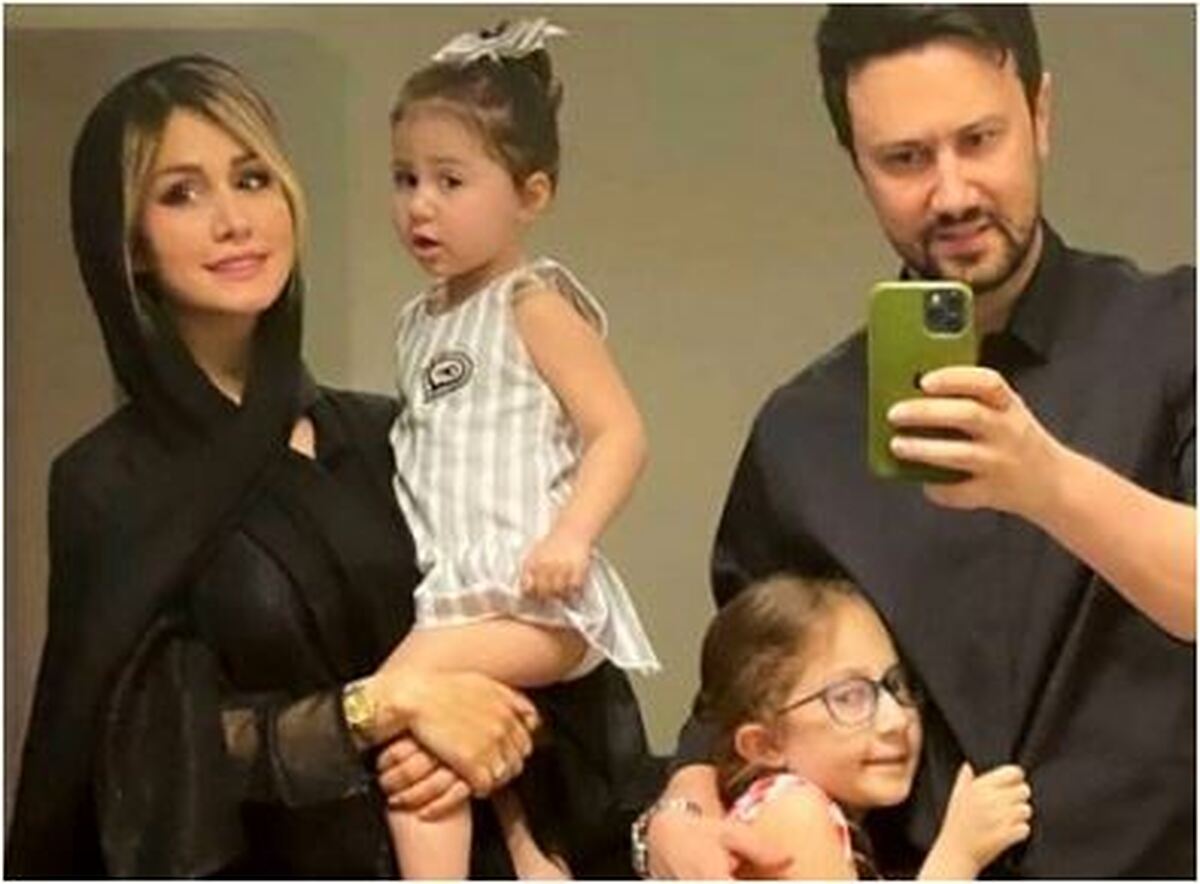 عکس پر بازدید از خانواده استخری و استایل‌های بامزه کریسمسی