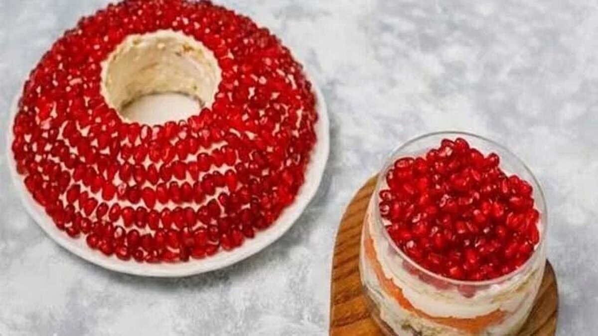 تاحالا سالاد الویه انار خورده‌اید؟ / طعمی محشر که شما رو یاد شب یلدا میندازه!