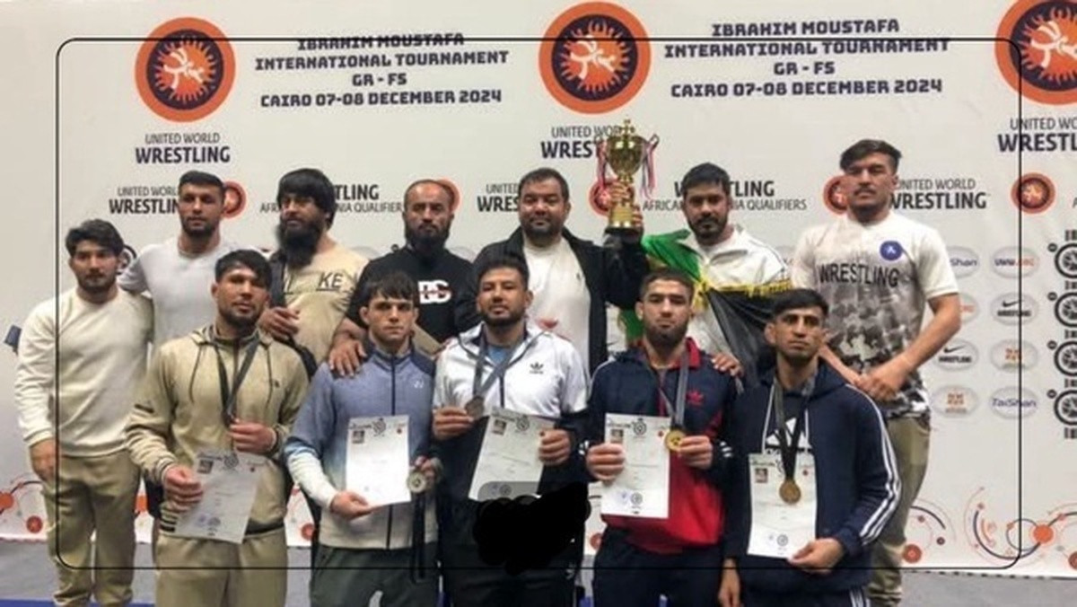 کشتی‌گیران افغانستانی نایب‌قهرمان «جام ابراهیم مصطفی» مصر شدند