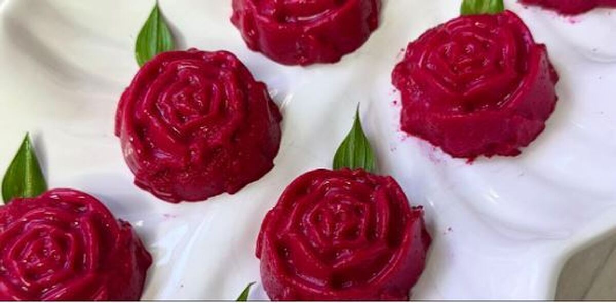 دیزاین سفره شب یلدا با یک دسر لبوی خاص!