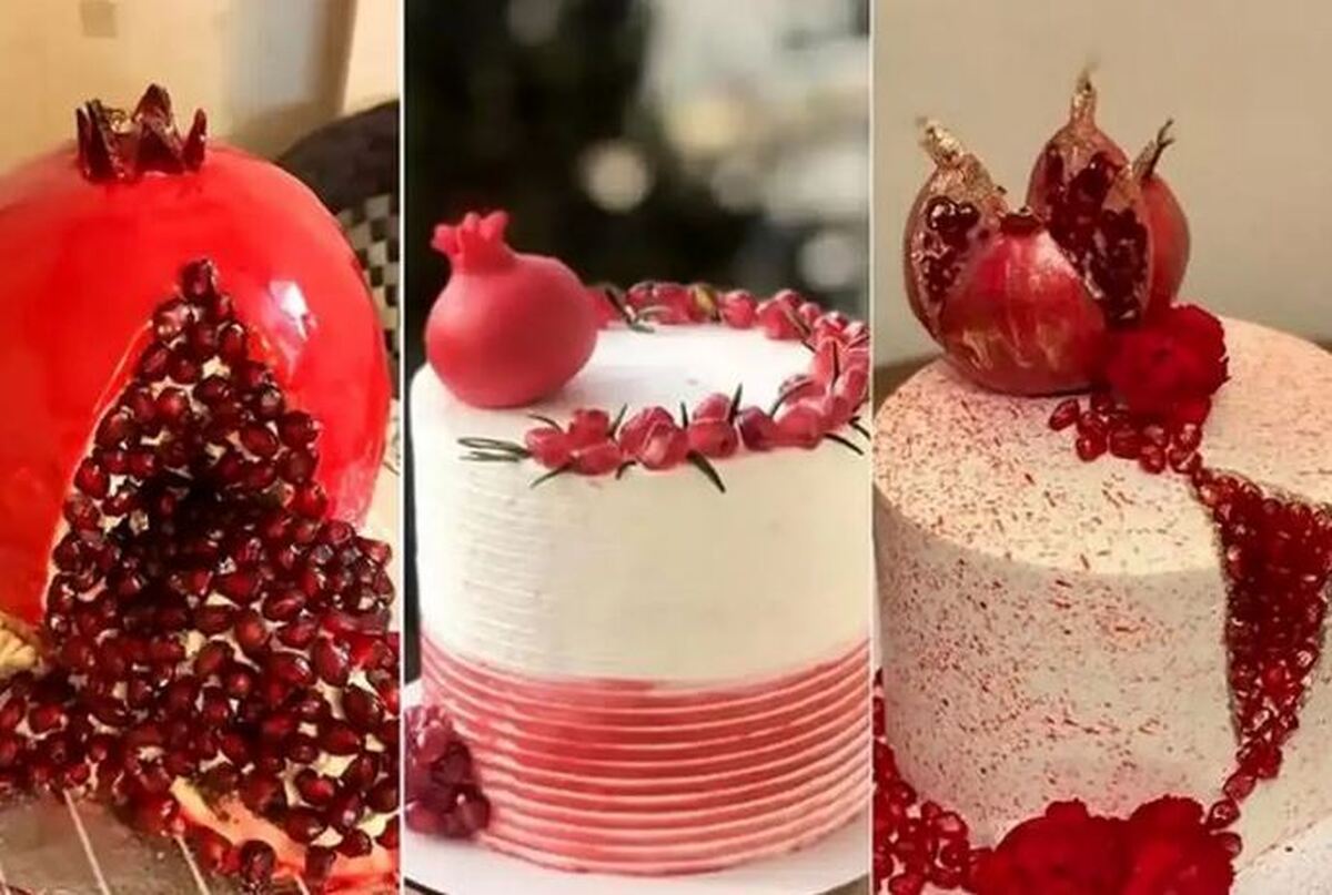 ایده کیک‌های جذاب و شیک یلدایی برای تازه عروس‌ها