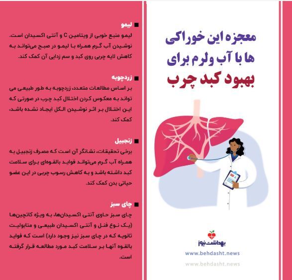 درمان کبد چرب با ۴ ترکیب ساده