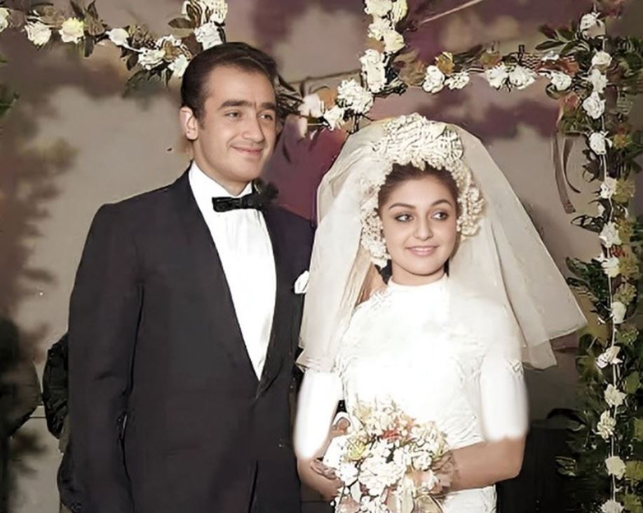 عکس رنگی «گوگوش» در مراسم عروسی اولش با محمود قربانی / چهره اش در سال ۴۶ را ببینید!