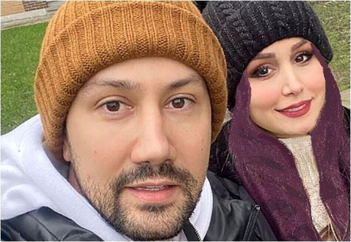 ثبت یک لحظه پدر دختری از شاهرخ استخری و نبات در یک ویلای لاکچری