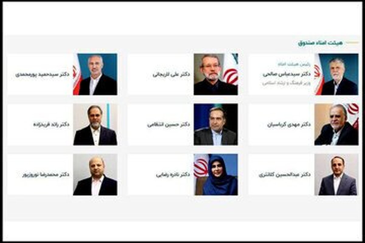 معرفی هیئت امنای صندوق اعتباری هنر