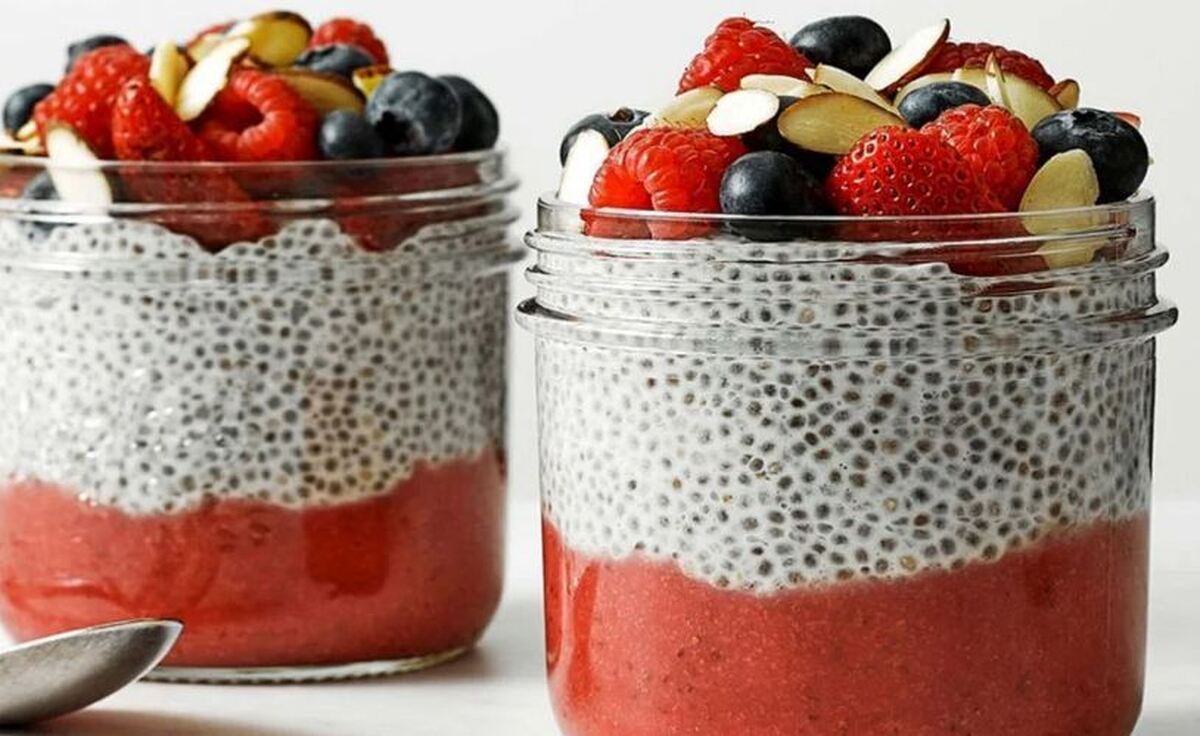 آموزش تهیه پودینگ نوروزی با دانه چیا برای عصرانه و مهمانی