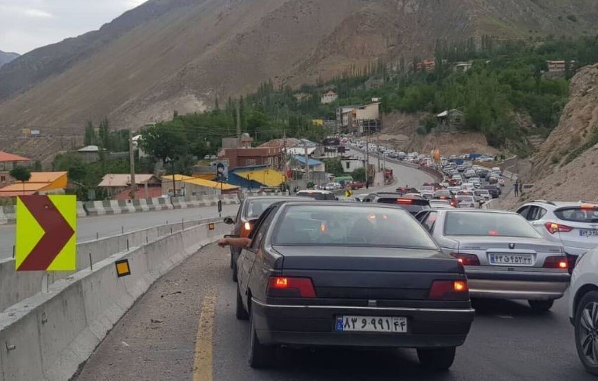 ترافیک سنگین در محور‌های هراز و چالوس