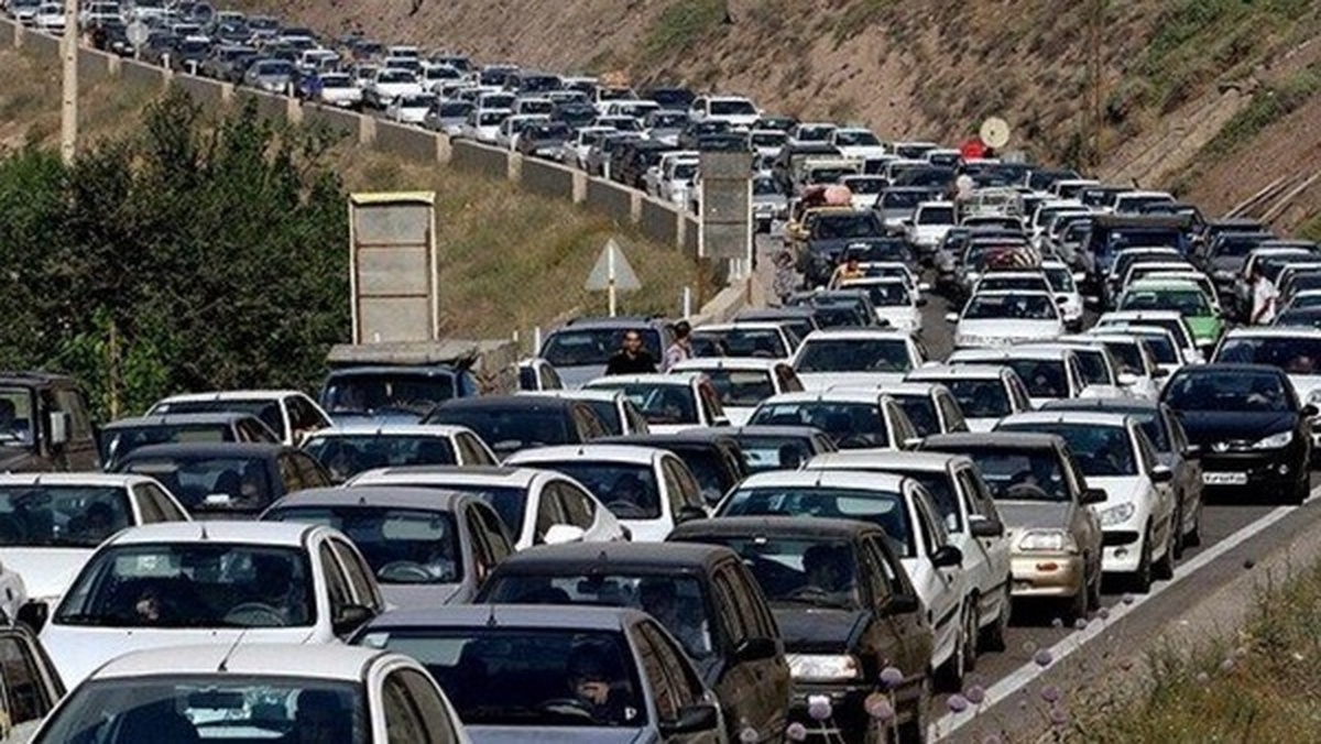 ترافیک سنگین در خروجی رشت و رودبار