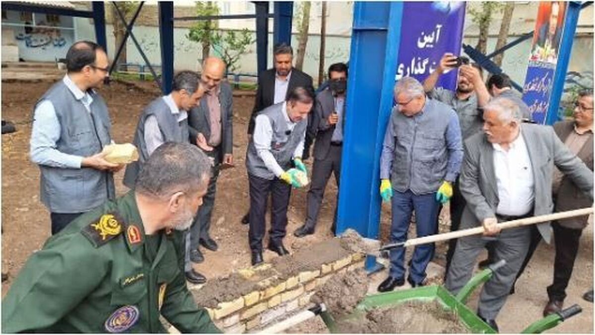 مراسم خشت گذاری با حضور مجید عبداللهی برگزار شد