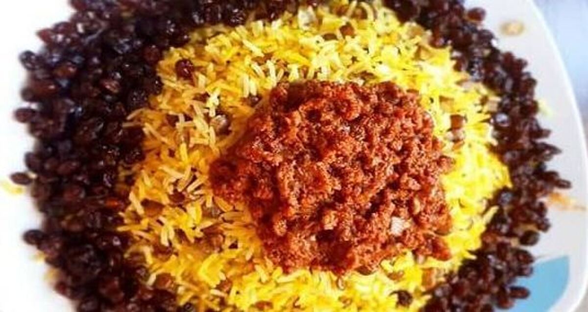 عدس پلو مجلسی به سبک آشپزخانه‌های قدیمی و معروف