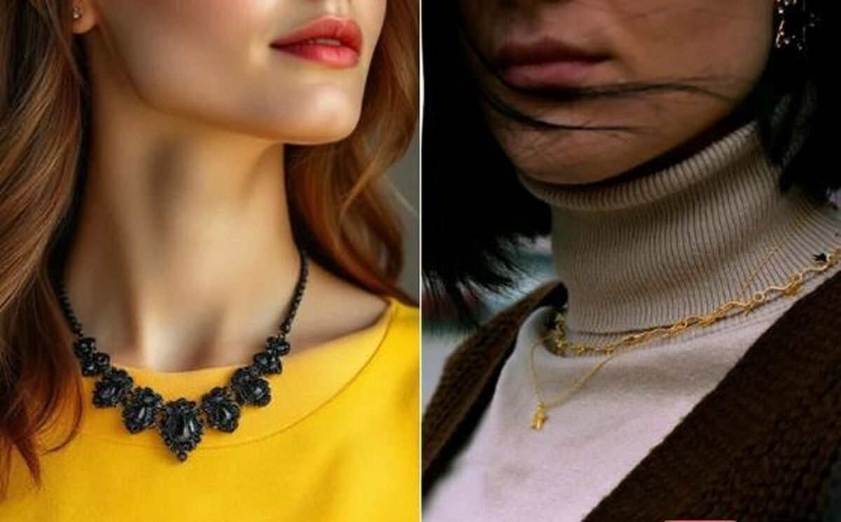 استایلی بی نقص با انتخاب هوشمندانه گردنبند مناسب با مدل‌های مختلف یقه