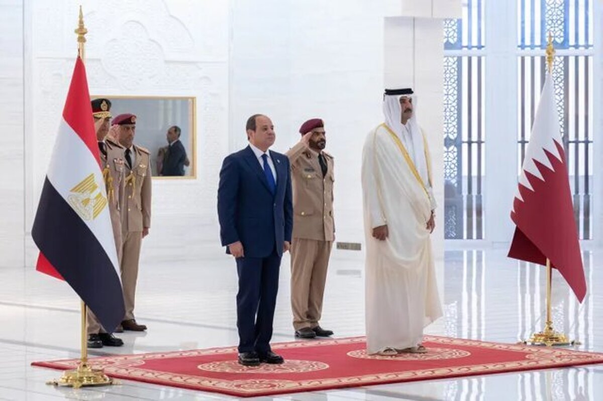 دیدار السیسی و امیر قطر