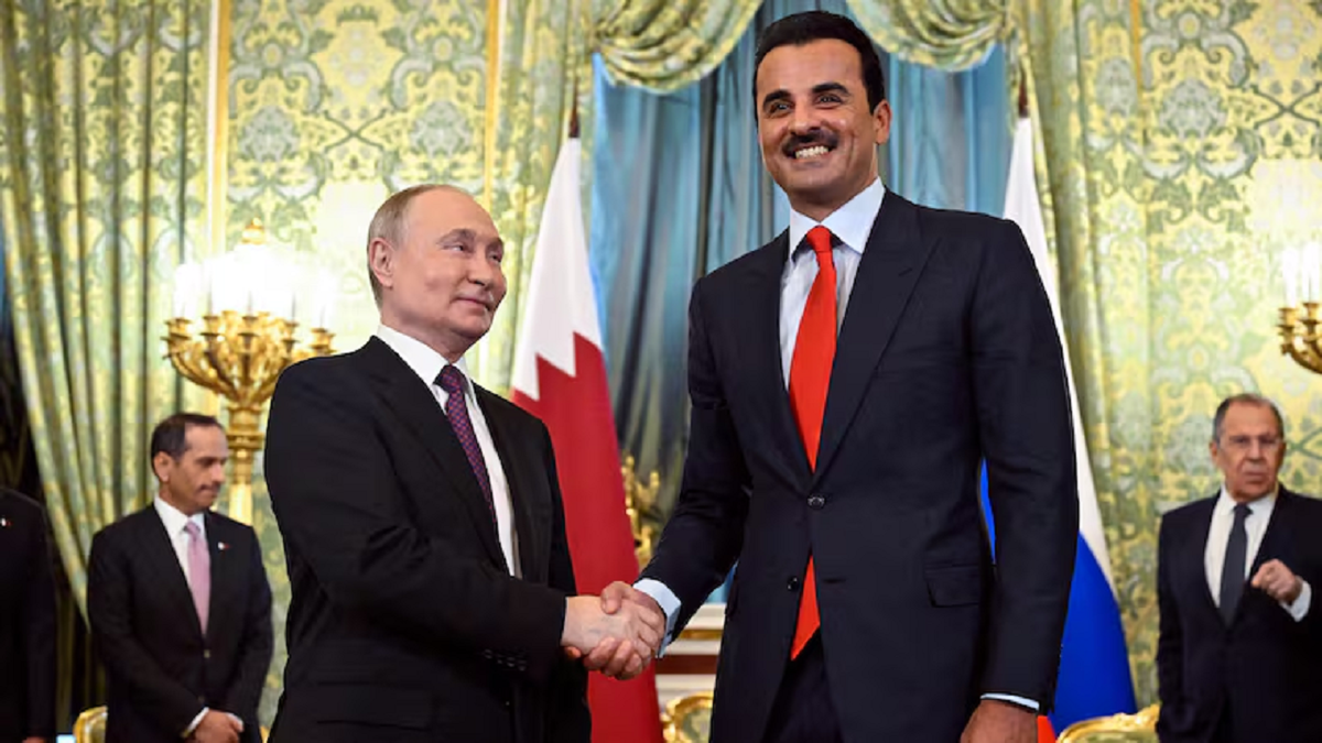 گفتگوی امیرقطر و پوتین درباره اوکراین، انرژی و غزه