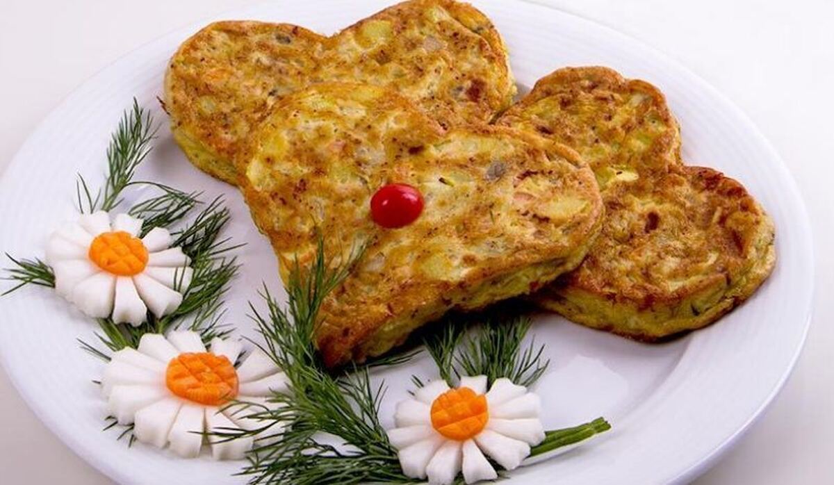 کوکو سبزیجات برای یک شام سبک و عاشقانه / رسپی