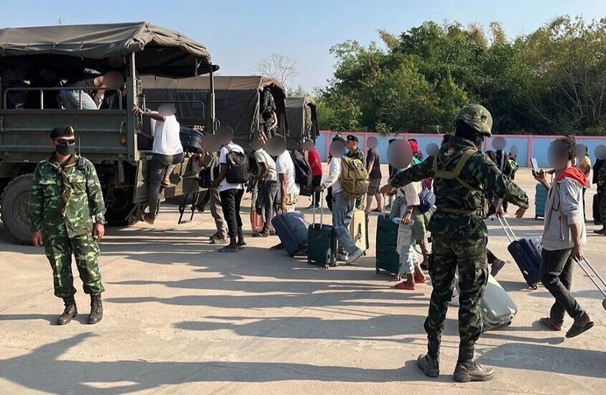 تایلند ۷,۲۲۴ نفر را که در میانمار آزاد شده‌اند به کشور‌های مبدا خود بازگرداند
