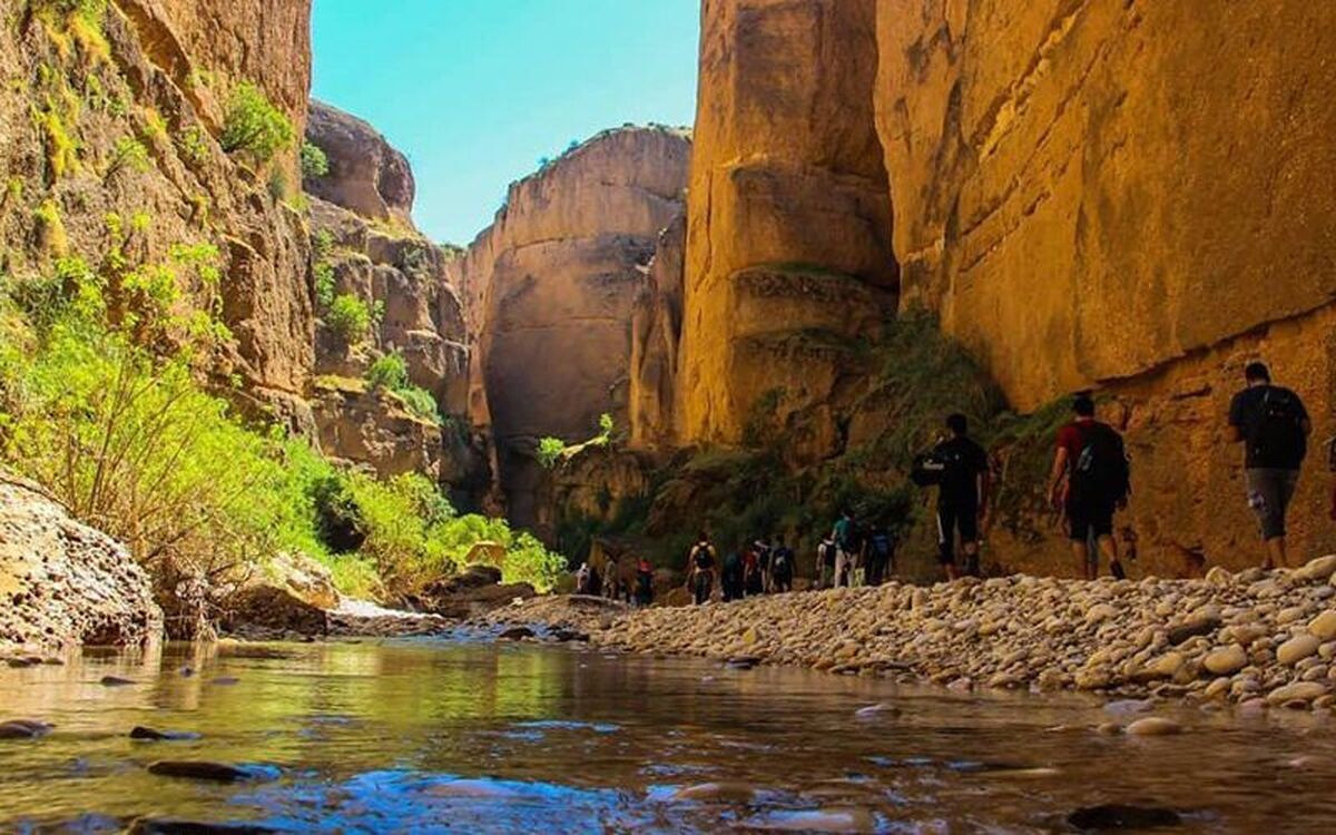 معجزه خارق العاده طبیعت در ۲۰ کیلومتری دزفول/ دره توبیرون بهشت طبیعت‌گردان!