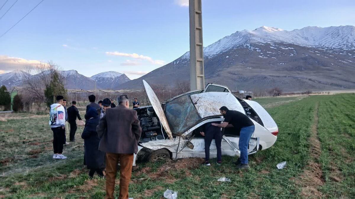 تصادف خونین در دستجرده ۴ نفر را راهی بیمارستان کرد