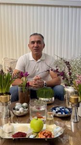 دروازه‌بان افسانه‌ای تیم ملی در کنار یک سفره هفت سین مینیمال و زیبا+عکس