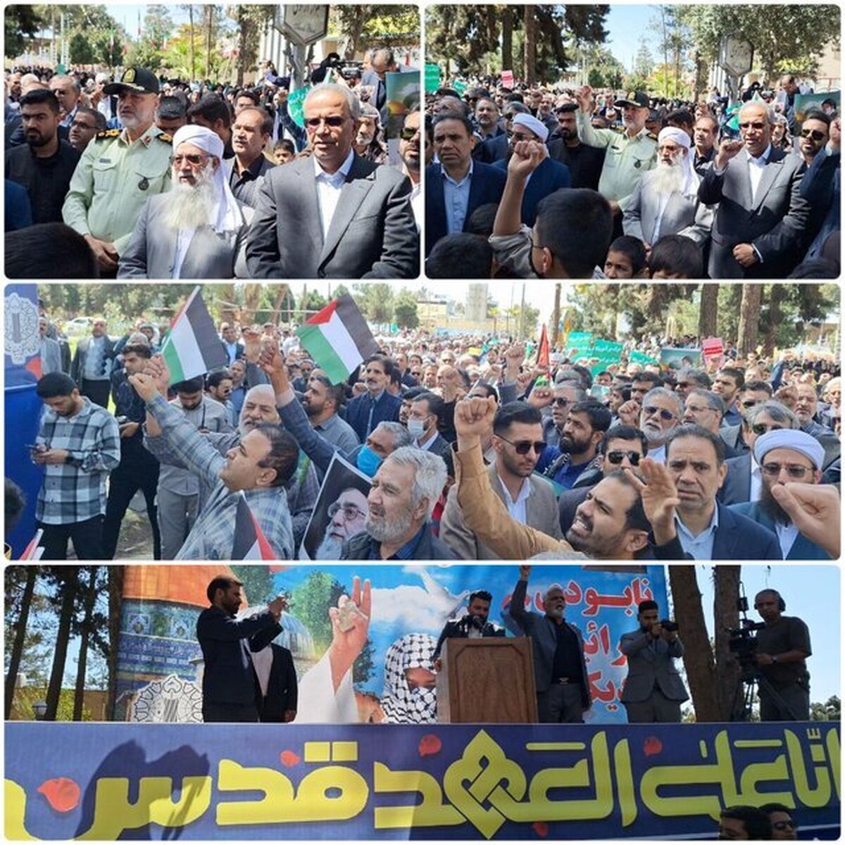 شعار مرگ بر اسرائیل در سراسر سیستان و بلوچستان طنین انداز شد
