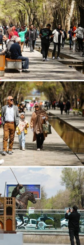 تصاویر وایرال شده از پربازدید‌ترین مکان‌های تاریخی اصفهان در ایام نوروز