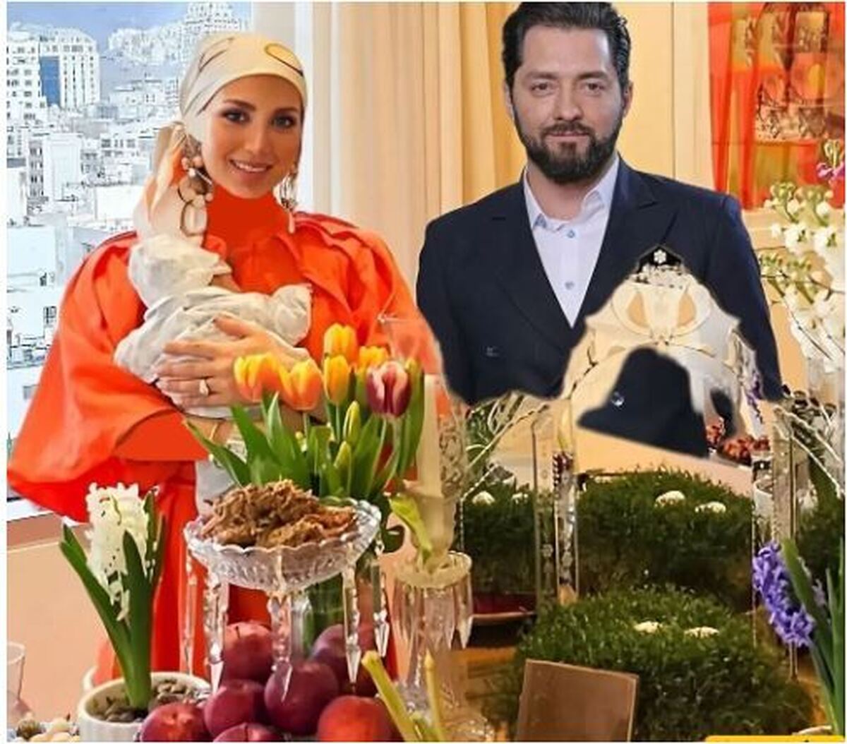 تدارکات لاکچری مینا مختاری برای پذیرایی از مهمان‌های ویژه اش/میز چند رنگش را از دست ندهید!
