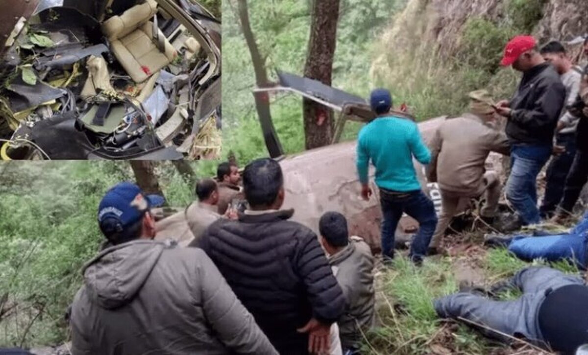 سقوط بالگرد در شمال هند با ۵ کشته و ۲ زخمی