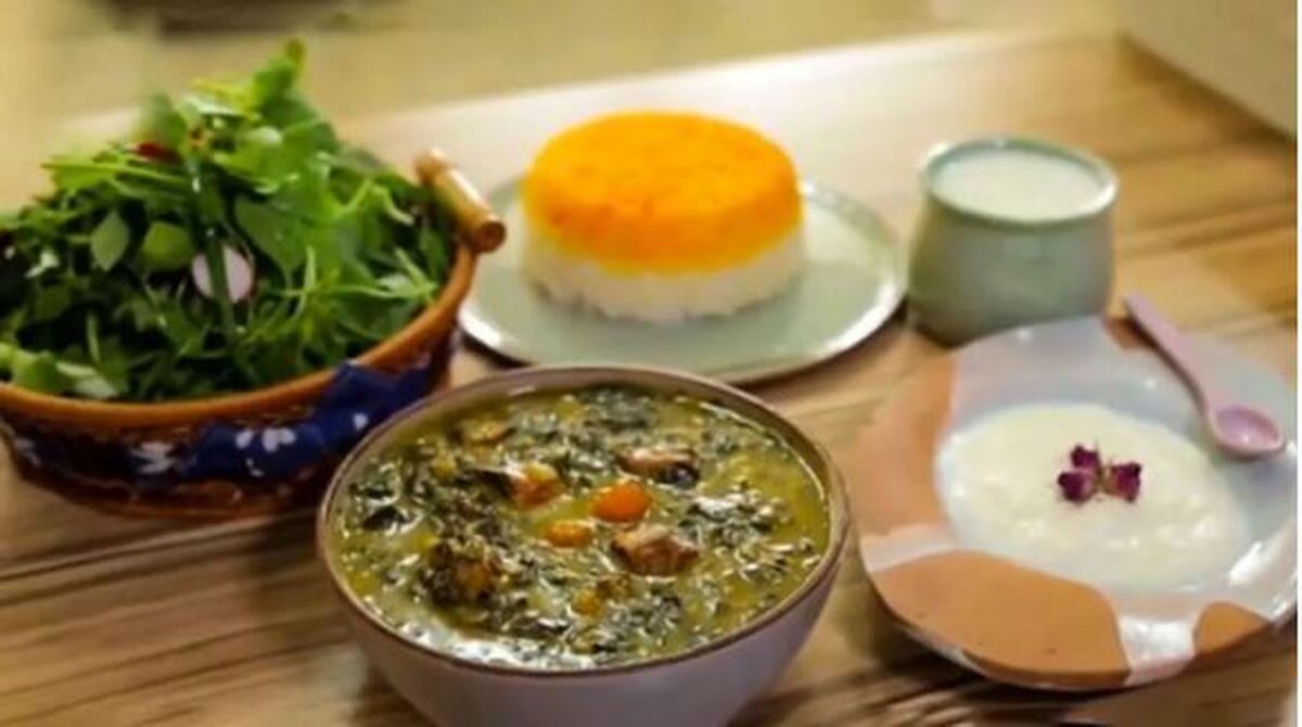 خورش اسفناج قالی؛ منبع غنی آهن و ویتامین/از دست ندید!