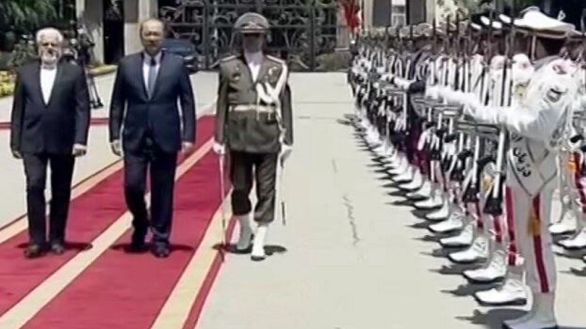 استقبال رسمی معاون اول رئیس‌جمهور از نخست وزیر ازبکستان