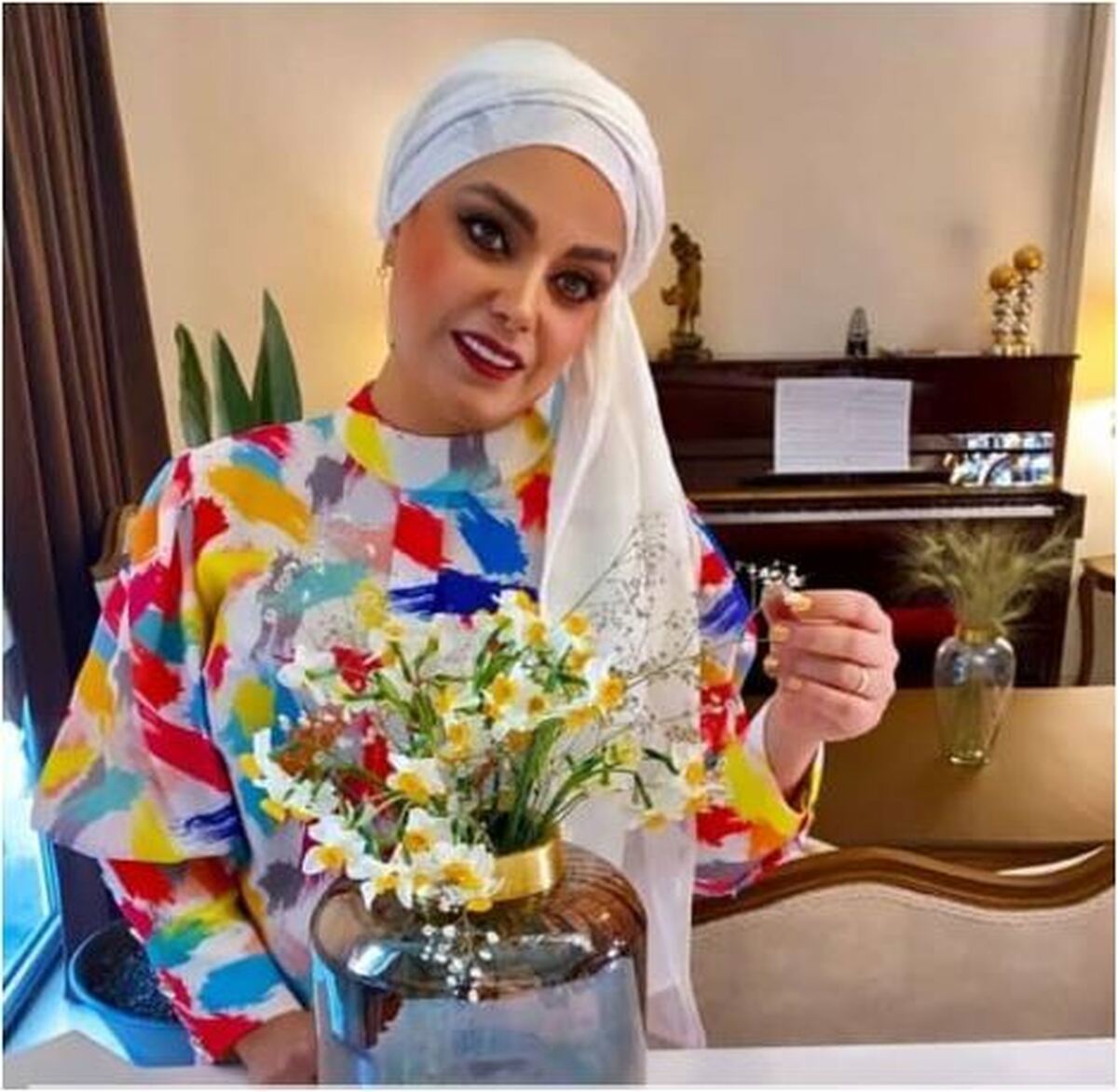 استمرار و تلاش صبا راد برای یادگیری زبان مادری اش ستودنی است! +عکس