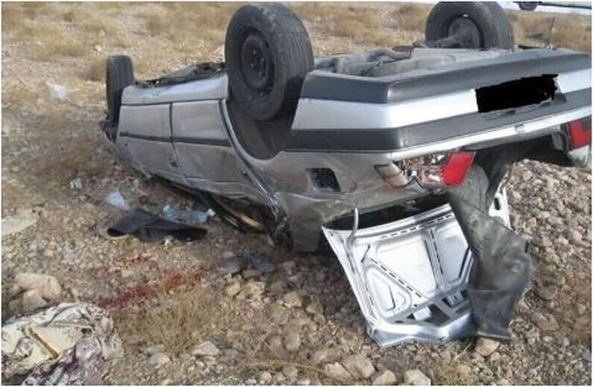 حادثه واژگونی یک خودرو در محور کرمان ۶ کشته داد
