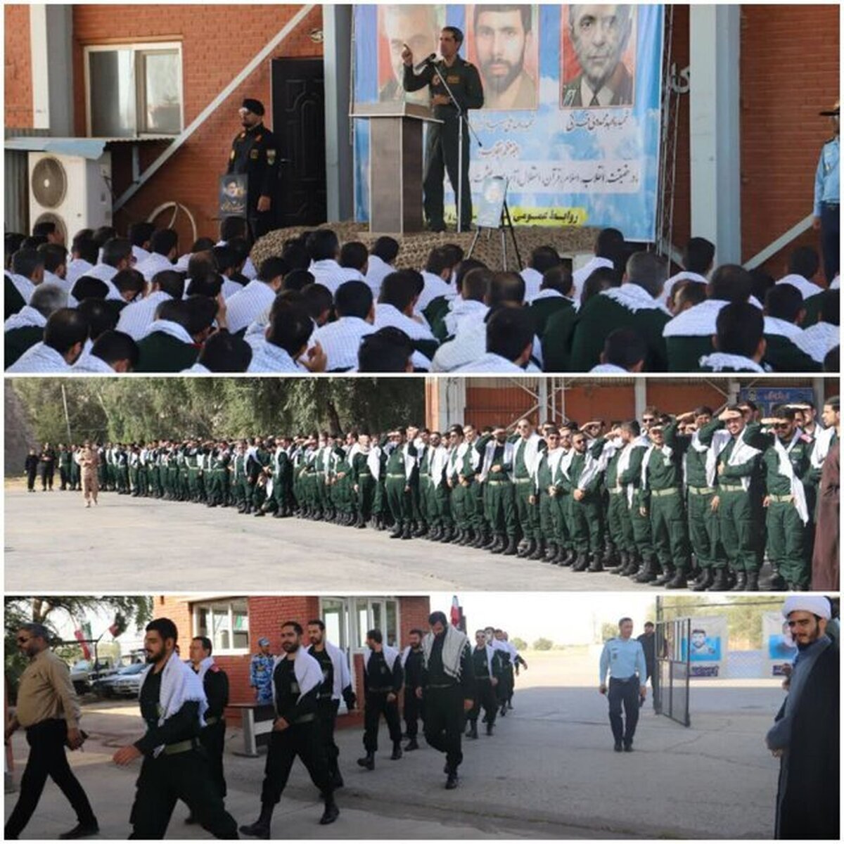بازدید دانشجویان دانشگاه امام حسین (ع) سپاه از پایگاه شکاری وحدتی